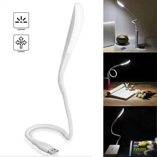 Lámpara de Lectura USB LED Flexible para Laptop Dreizt Blanco ADC210021