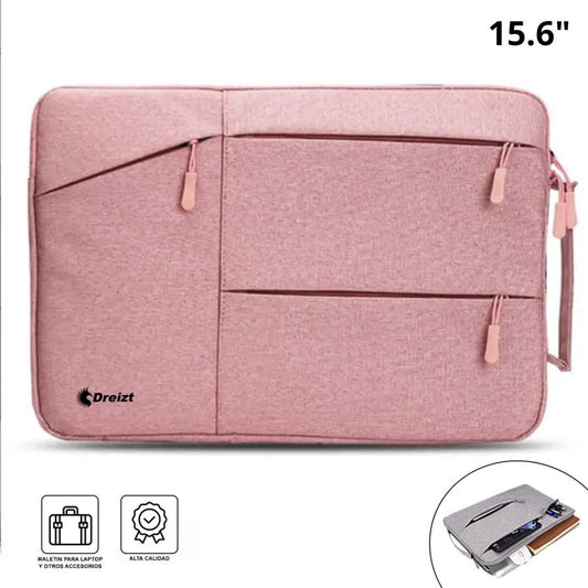 Funda Porta Laptop Notebook de 15.6 Pulgadas Rosado