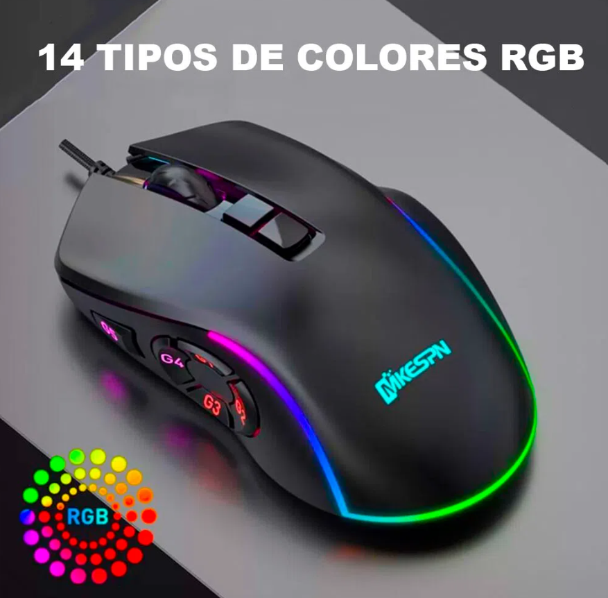 Combo Gamer Mousepad RGB + Mouse RGB + Audifonos RGB PRO PROFESIONAL