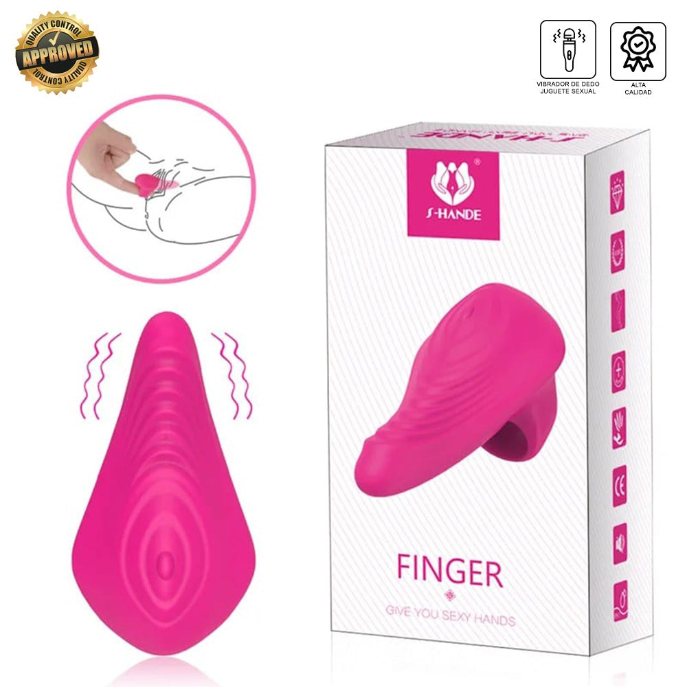 Anillo Vibrador Clitoris para Dedo Dedal Silicona SSP340005