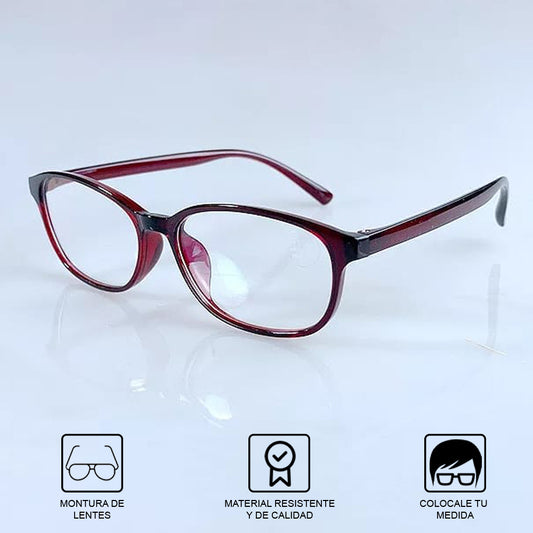 Montura Lentes De Lectura Vintage Retro Hombre Mujer Marron