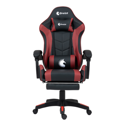 Silla Gamer Ergonómica Dreizt Shine Series Rojo Jam Con Posapies Reclinable