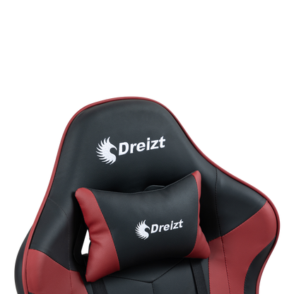 Silla Gamer Ergonómica Dreizt Shine Series Rojo Jam Con Posapies Reclinable