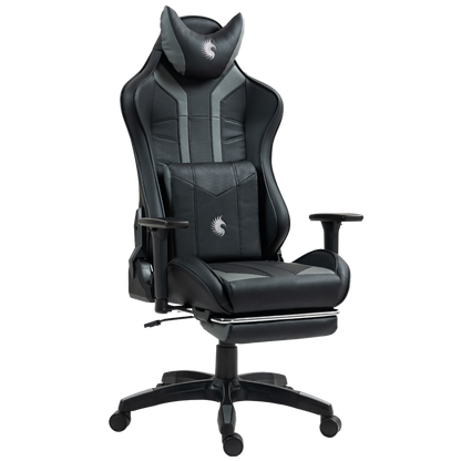 Silla Gamer Dreizt Devil Series Negro Pro 180° Reclinable Alta Calidad Con Posapies