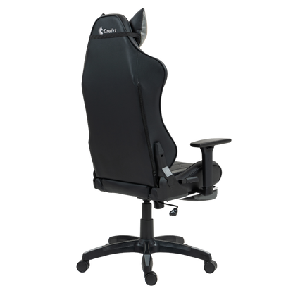 Silla Gamer Dreizt Devil Series Negro Pro 180° Reclinable Alta Calidad Con Posapies