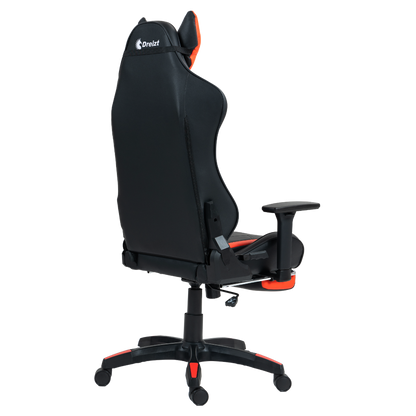 Silla Gamer Dreizt Devil Series Rojo Pro 180° Reclinable Alta Calidad Con Posapies