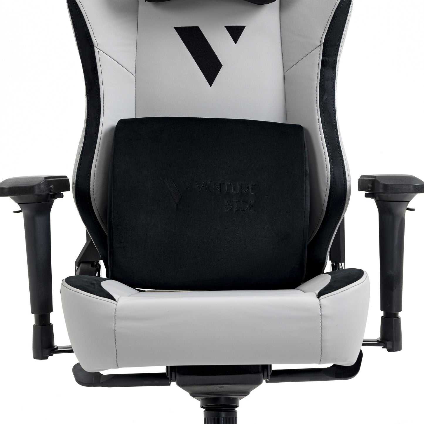 Silla Gamer Venture Side Prime Ash Gris Cuero Almohadilla Inteligente Magnetica Reclinable