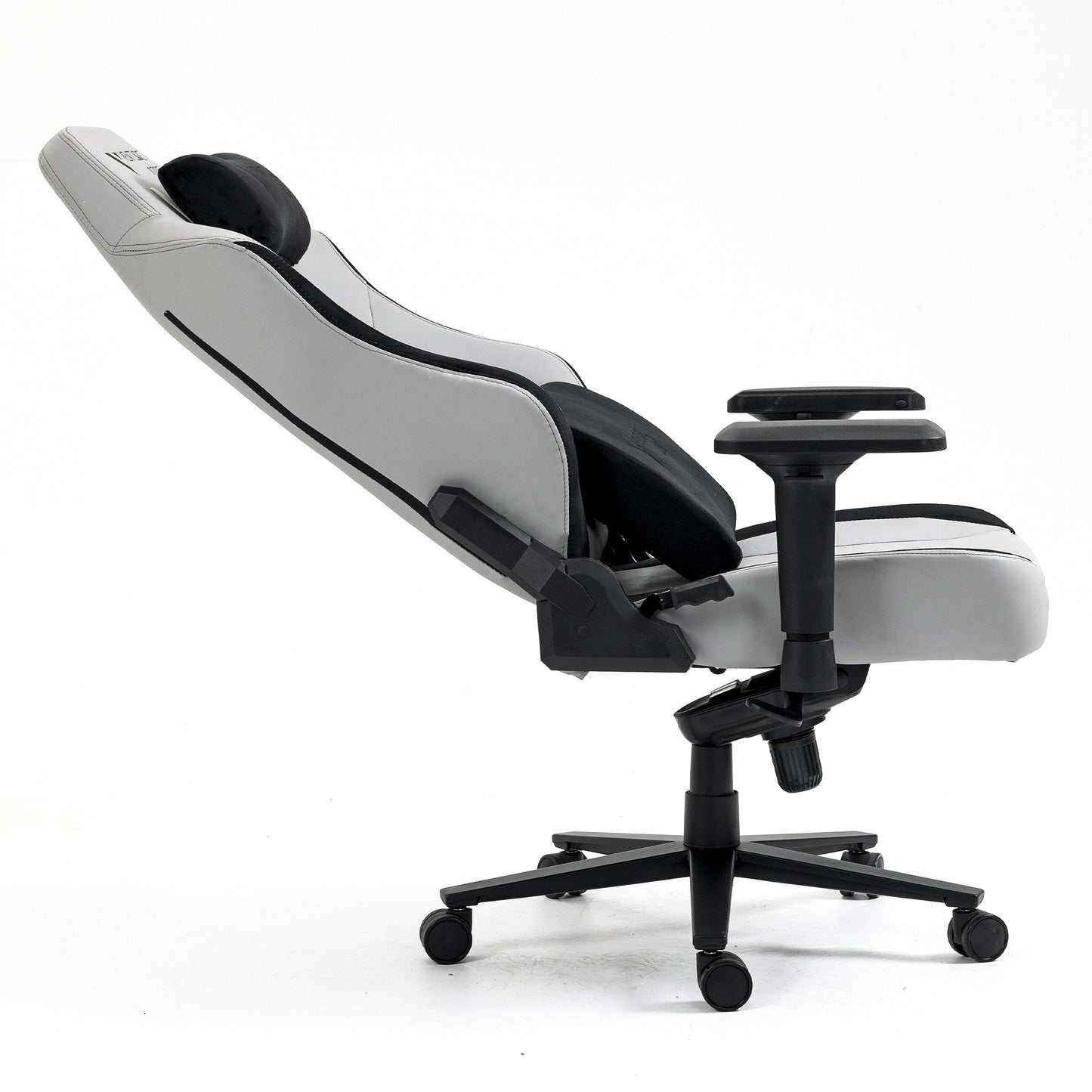 Silla Gamer Venture Side Prime Ash Gris Cuero Almohadilla Inteligente Magnetica Reclinable