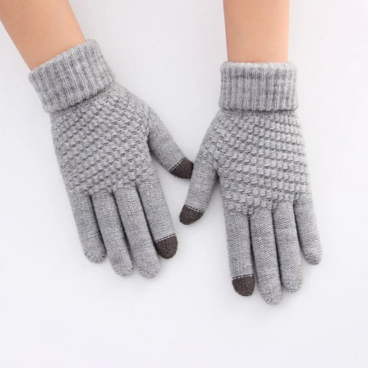 Guantes de Invierno Touch Screen Celular Tablet Gris