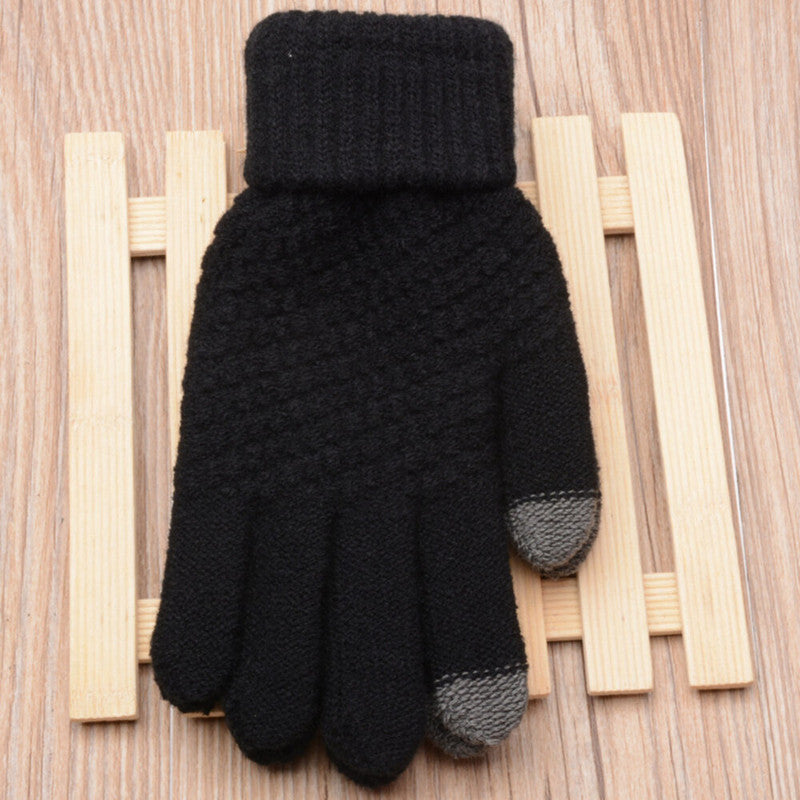 Guantes de Invierno Touch Screen Celular Tablet Negro