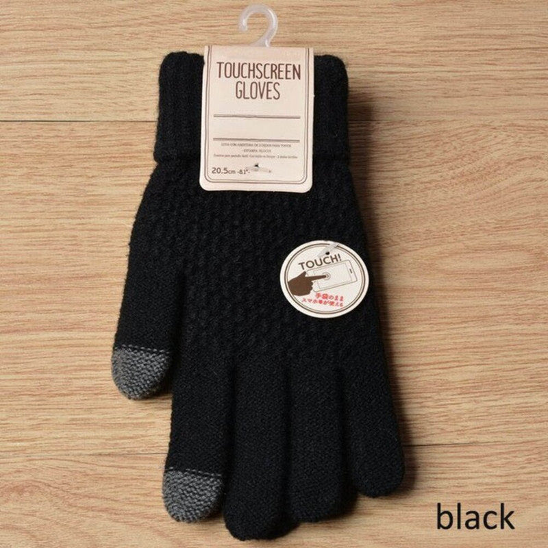 Guantes de Invierno Touch Screen Celular Tablet Negro