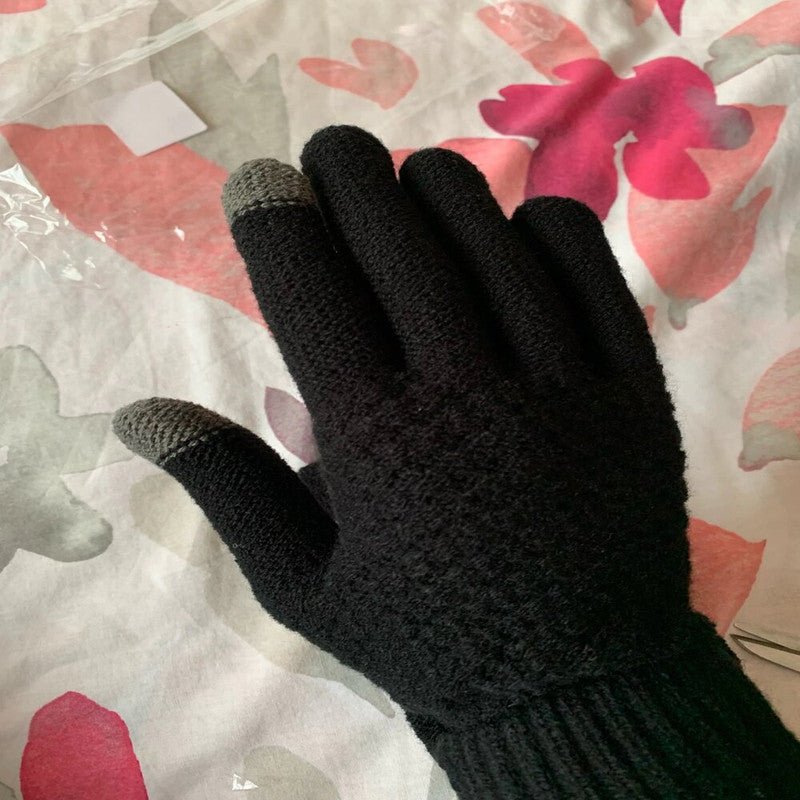 Guantes de Invierno Touch Screen Celular Tablet Negro