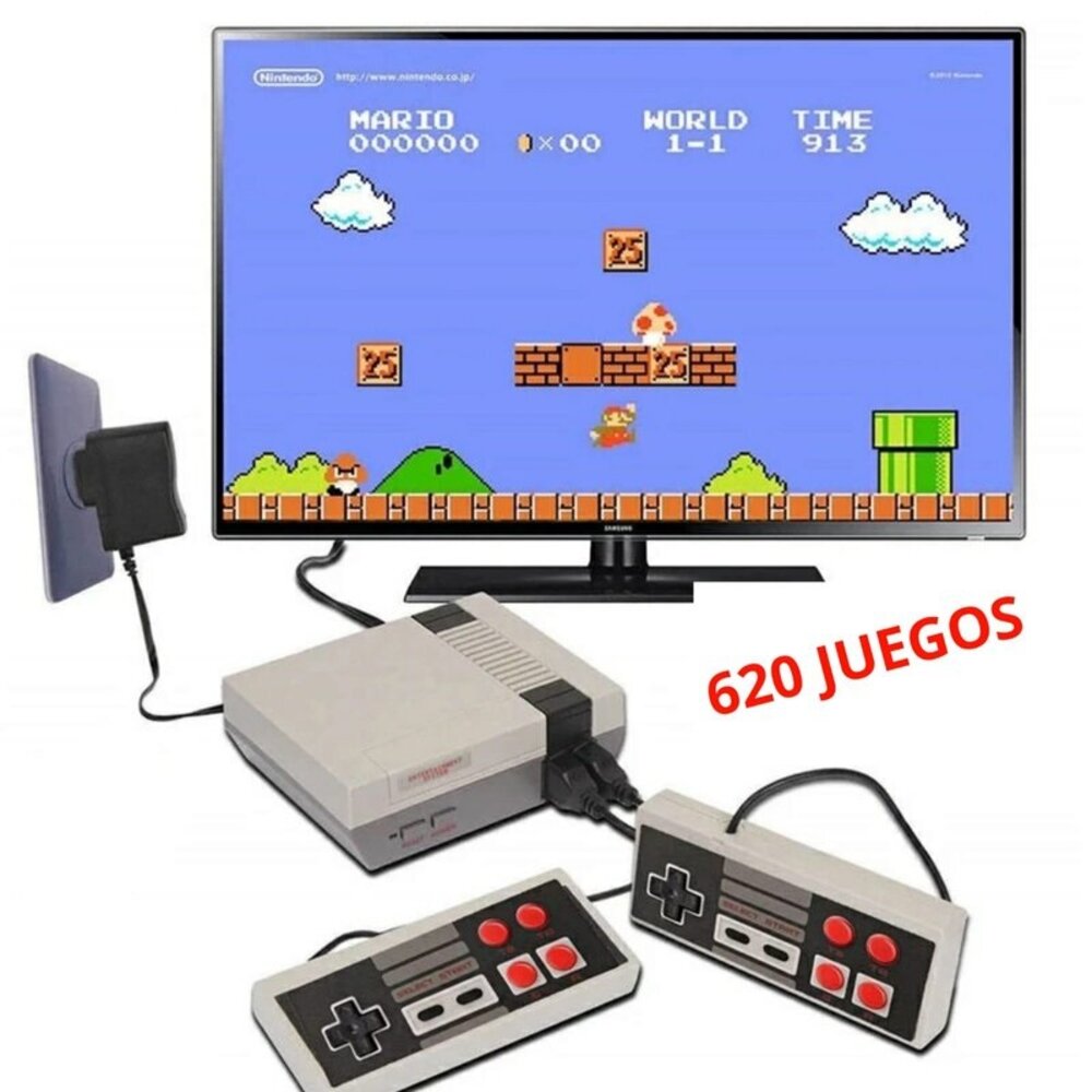 Mini Consola de Nintendo Retro de NES con 620 VideoJuego Clásico
