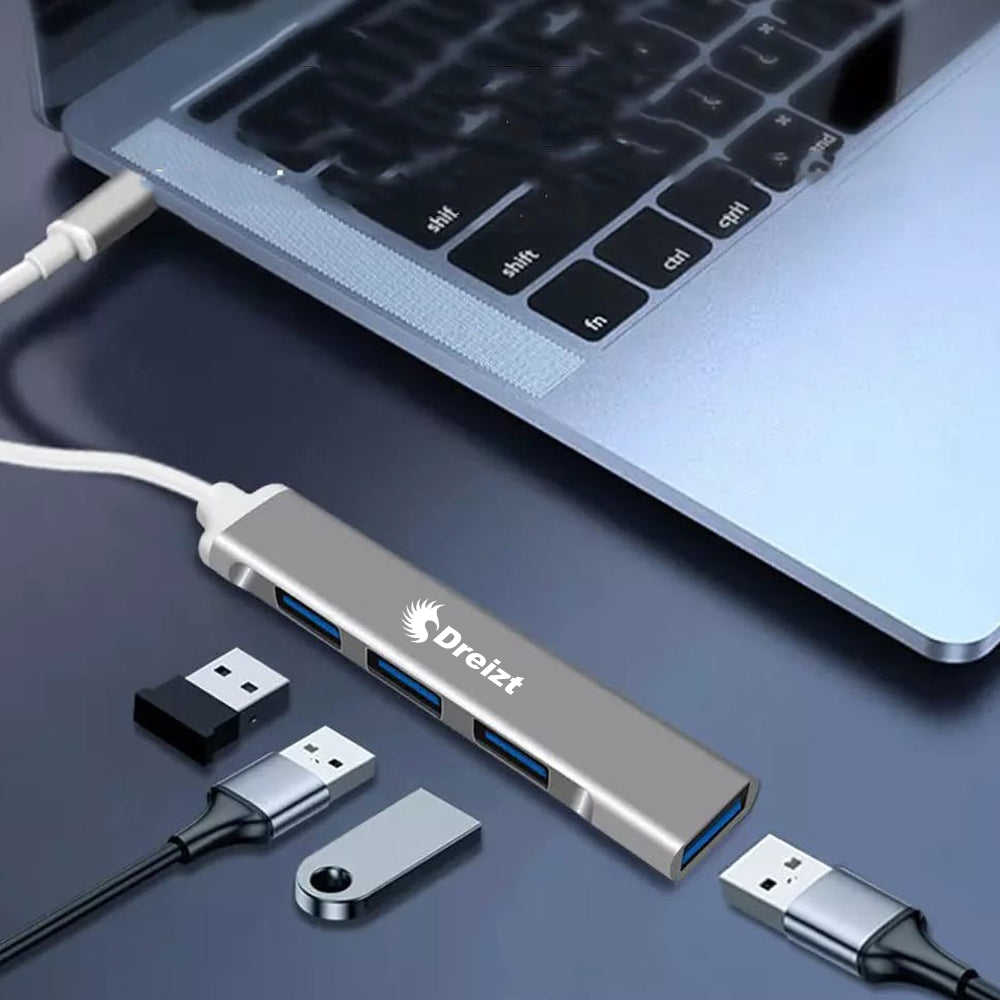 Multipuerto Entrada Adaptador Hub USB de Alta Velocidad Tipo C Dreizt